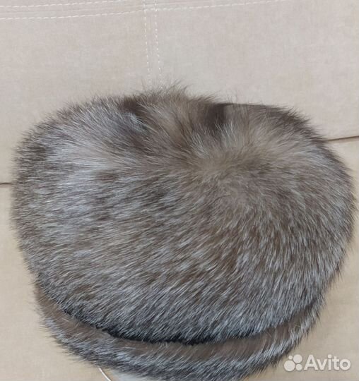 Шапка женская из чернобурки