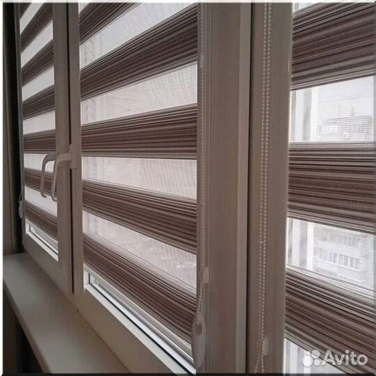 Шторы рулонные Зебра/Доставка