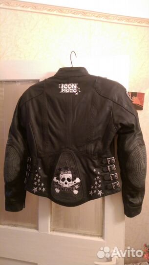 Мотокуртка кожанная женская icon