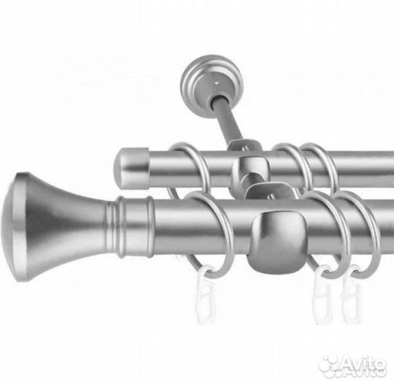 Карниз хром матовый