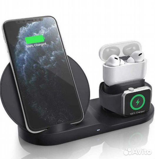 Беспроводная зарядка 3в1