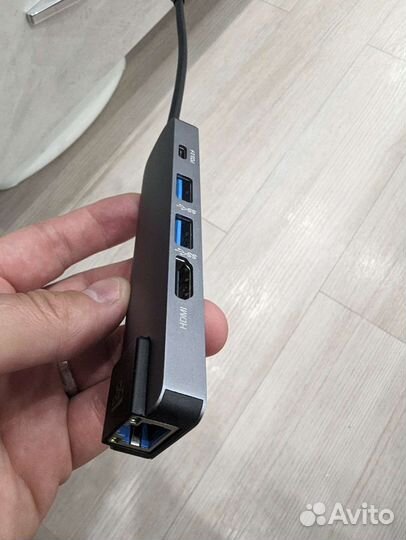 Адаптер USB type C hdmi LAN PD 3.0