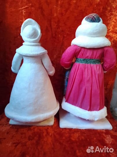 Ватный Дед Мороз, ватные Снегурочки
