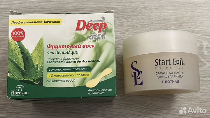 Сахарная паста, воск для депиляции