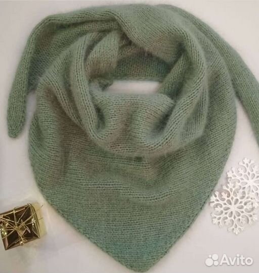 Косынка из пуха норки