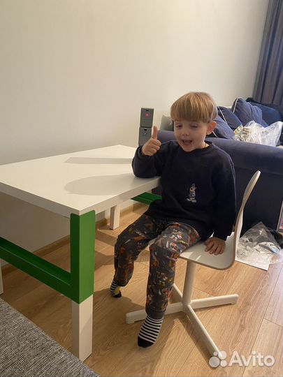 Детский стол и стул IKEA