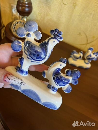 Фарфоровые фигурки СССР Гжель