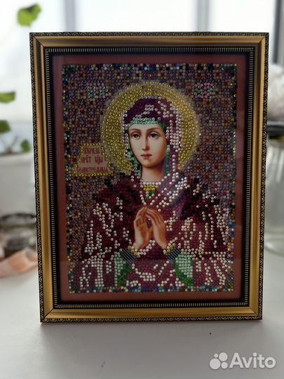 Алмазная мозаика готовая в рамке. Иконы