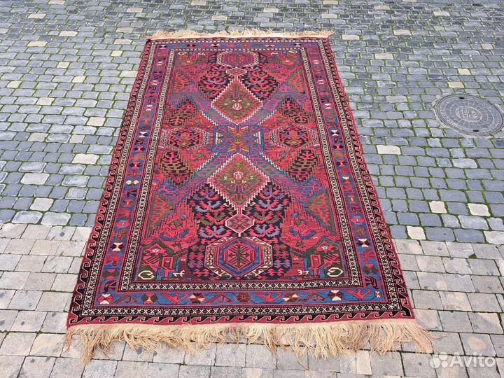 Ковер сумах дракон ручной работы