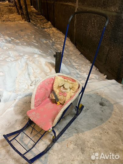 Санки с колесами