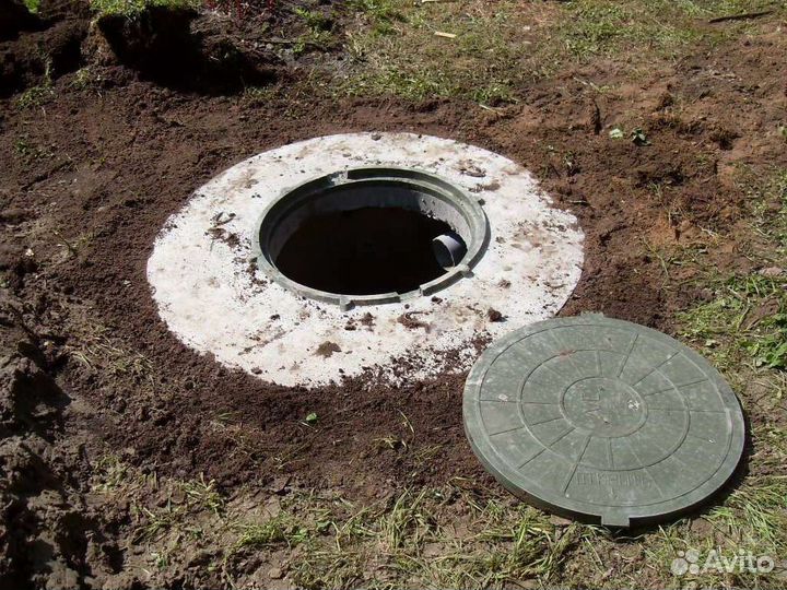 Колодец шамбо углубление траншеи кессон