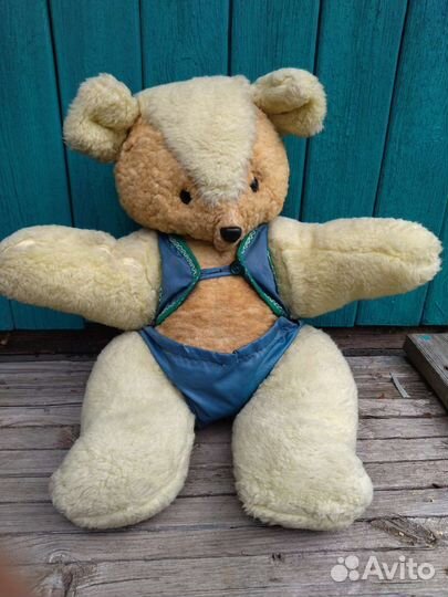 Игрушка медведь мишка плюшевый 60 см СССР