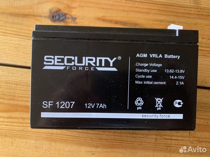 Аккумуляторная батарея для ибп security force SF 1