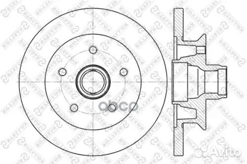 Диск торм. пер. vw t2 1.9-1.7d 85-90 перед Stellox