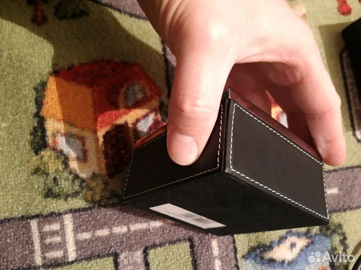 Шкатулка кожа метал