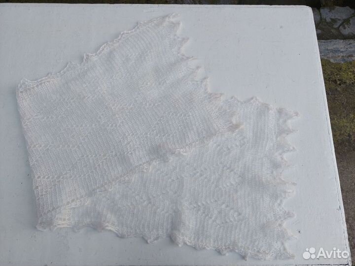 Пуховый платок шаль паутинка
