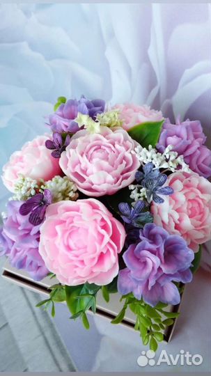 Букет из мыла ручной работы