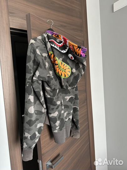 Bape Shark Dooble Hoodie Camo Tiger (Size L)