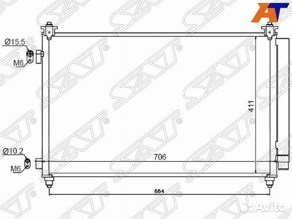 Радиатор кондиционера mazda CX-9, mazda CX-9 07