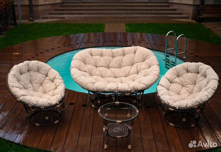 Комплект мебели из искусственного ротанга