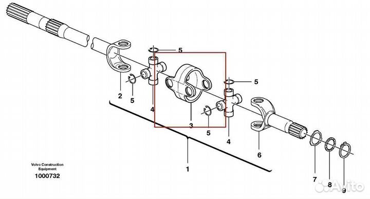 47488527 Фланец муфта соединительная полуоси