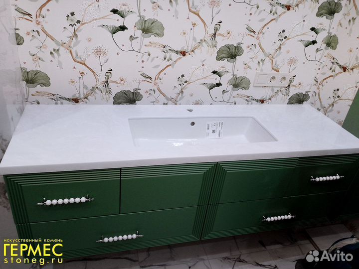 Столешница для ванной из камня m2