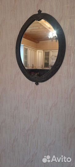 Зеркало винтажное силумин СССР