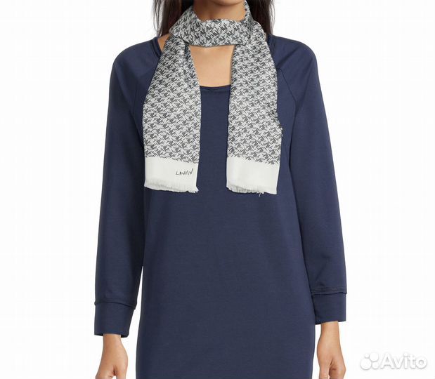 Тонкий шёлковый шарф lanvin