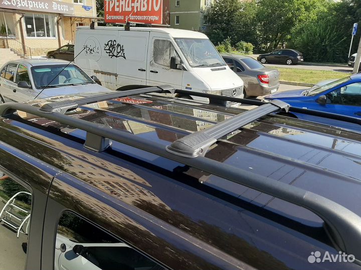 Багажник на крышу Лада Ларгус, Hunter черный