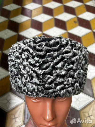 Шапка ушанка каракуль