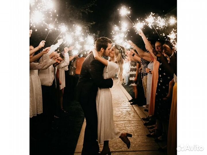 Большие бенгальские огни на свадьбу