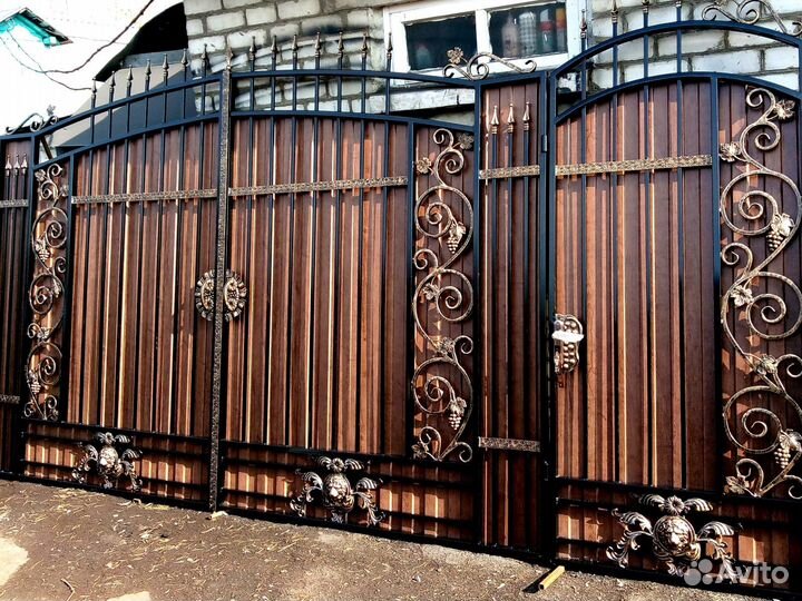 Ворота кованые