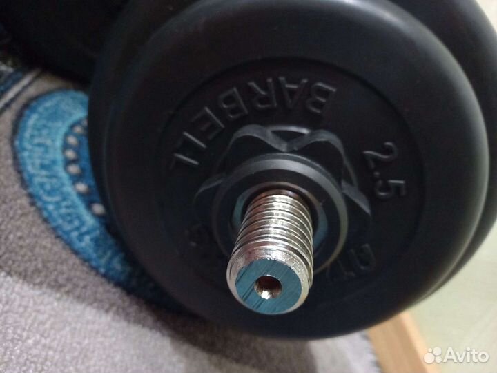 Гантели разборные обрезиненные