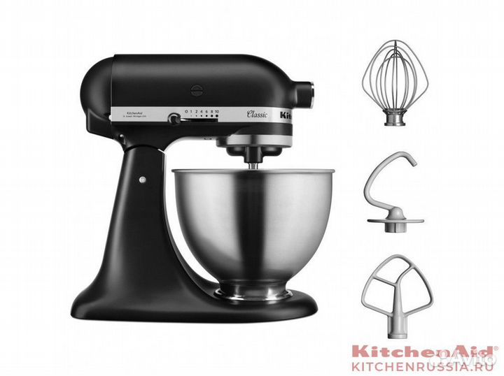 Миксер KitchenAid 5K45SS EBM матовый черный