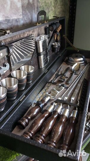 Шашлычный подарочный набор в кейсе №14