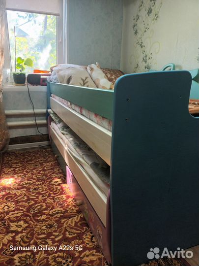 Детская кровать от 3 лет с матрасом бу