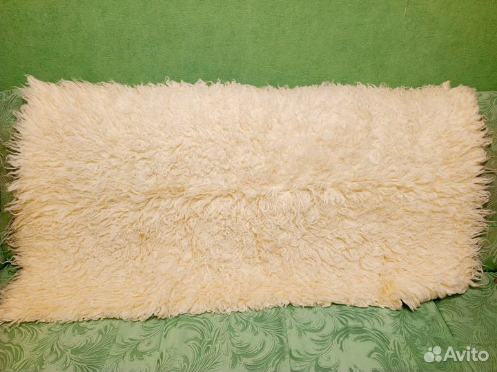 Плед шерстяной флокати бу