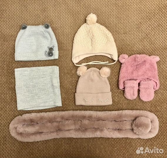 Шапка зимняя для девочки H&M 3 мес.,1,6,2,3 года