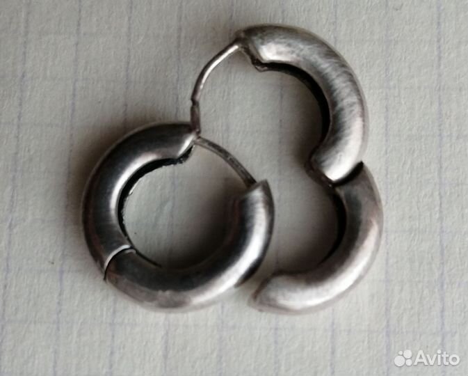 Серьги серебряные
