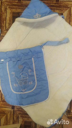 Конверт на выписку для мальчика зимний