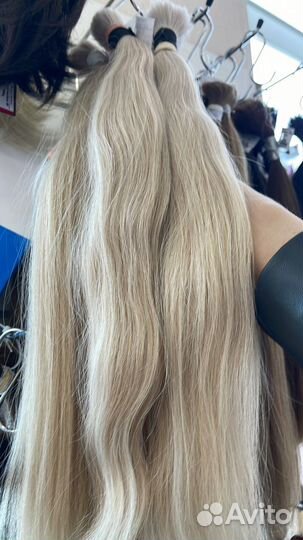 Волосы натуральные срез