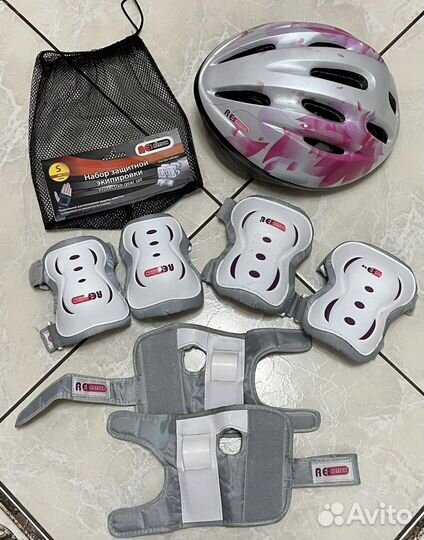 Защитный шлем, защита для колен, локтей и запястья