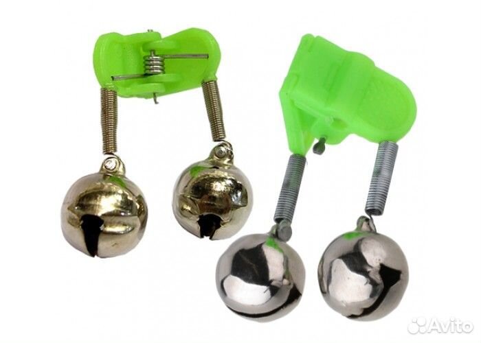 Бубенчик пластмассовый зелёный 10 шт