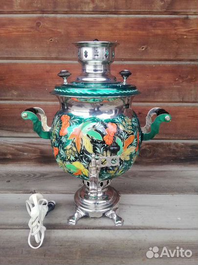 Самовар комбинированный 4,5л шар