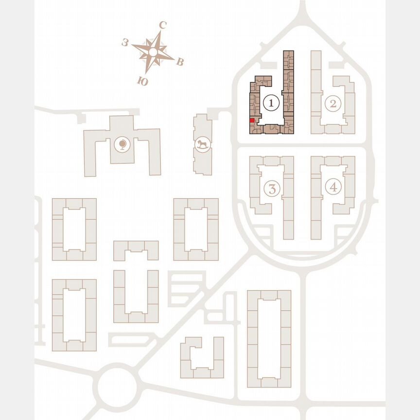 1-к. квартира, 39,6 м², 1/4 эт.