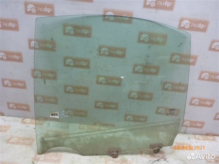 Стекло двери заднее левое Nissan Almera N16 QG15DE