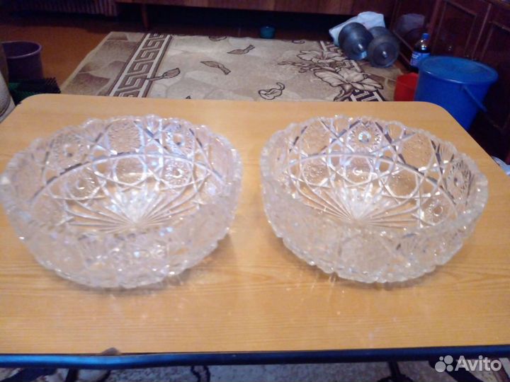 Салатница хрусталь СССР