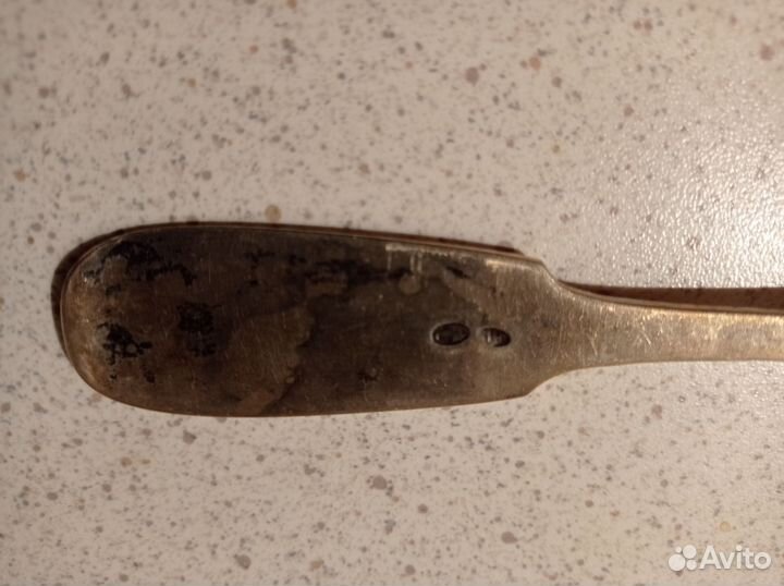 Столовая ложка серебро 84 А.Б. царское