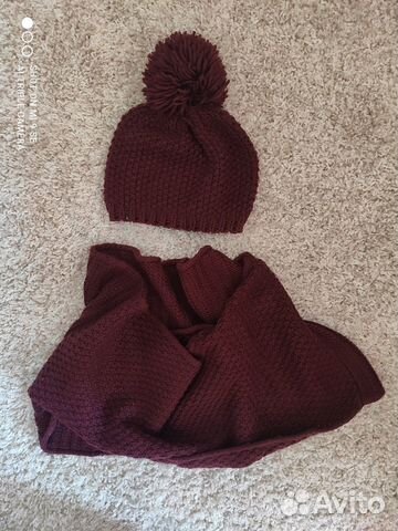 Комплект шапка и снуд