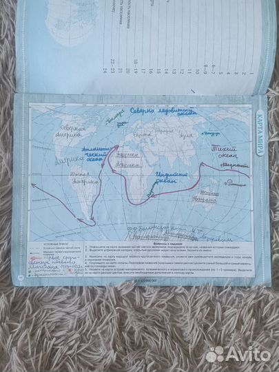 Контурные карты по географии 7 класс готовые